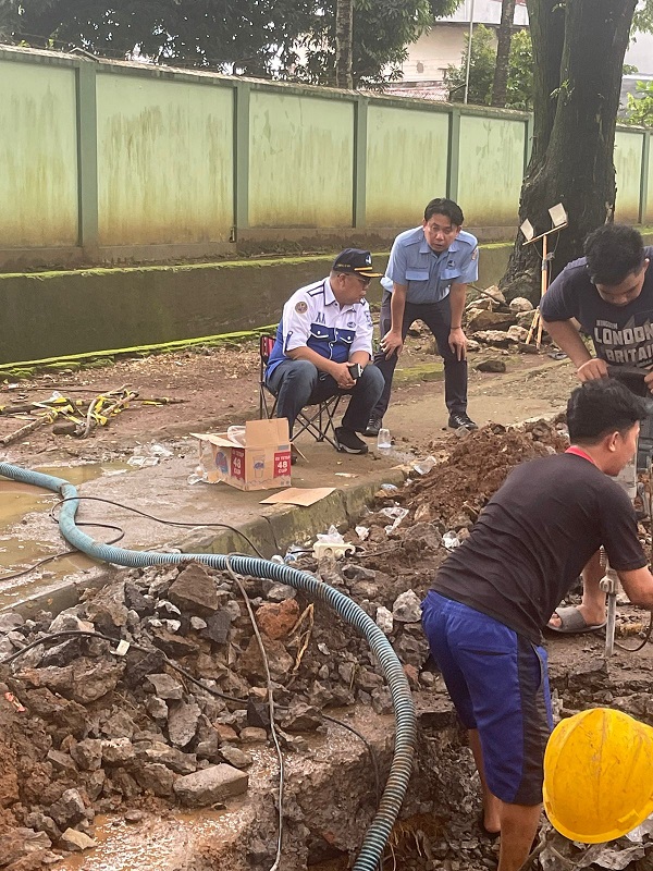 Pipa Induk Utama Bocor, PDAM Makassar sampaikan Permohonan Maaf dan Segera Mengatasinya